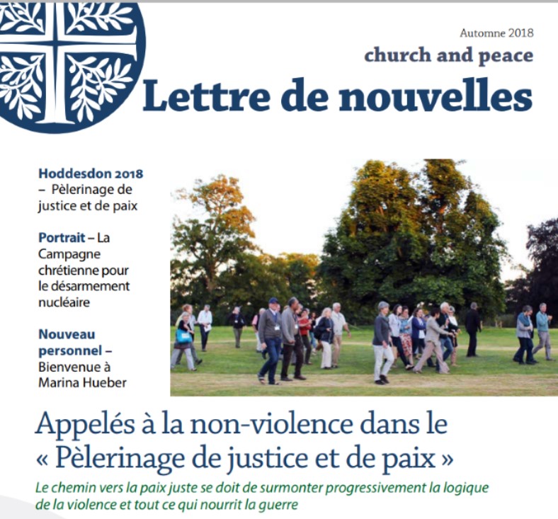 Church and Peace-Newsletter-Automne 2018