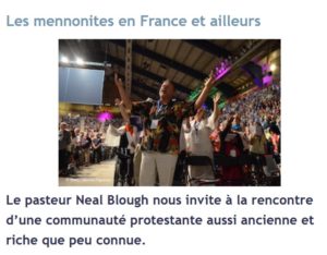 Les Mennonites en France et ailleurs, article de Neal Blough
